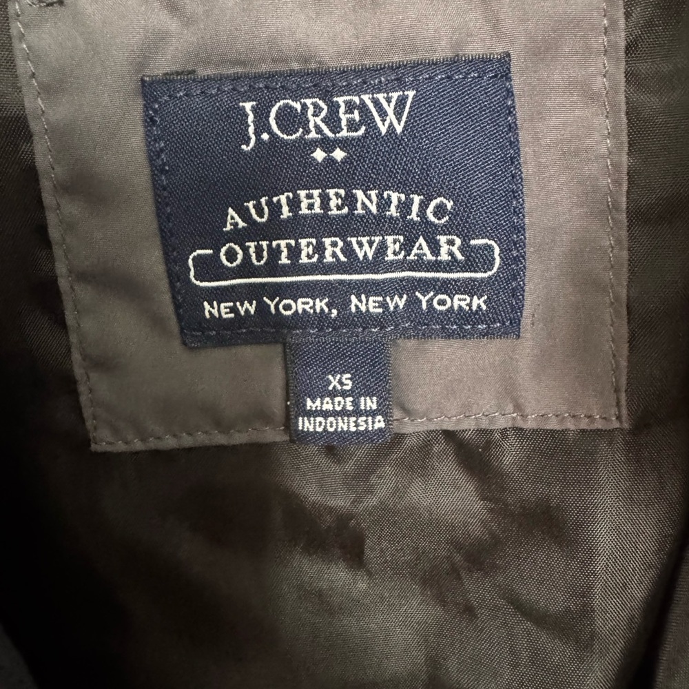 J. Crew Gray Puffer Jacket Size XS - Picture 5 of 5